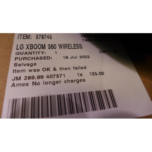 3201 - LG Xboom 360 Wireless  Speaker RP4, Original RRP £289.99 + VAT (265-162) *This lot is subject to VAT