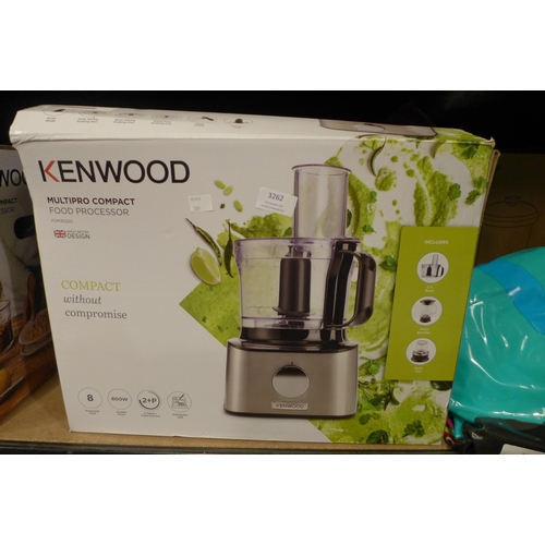 3262 - Kenwood Food Processor Multipro Compact (265-196) *This lot is subject to VAT