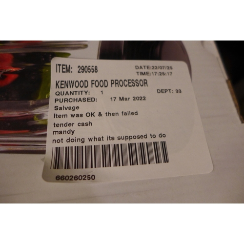 3263 - Kenwood Food Processor Multipro Compact (265-197) *This lot is subject to VAT