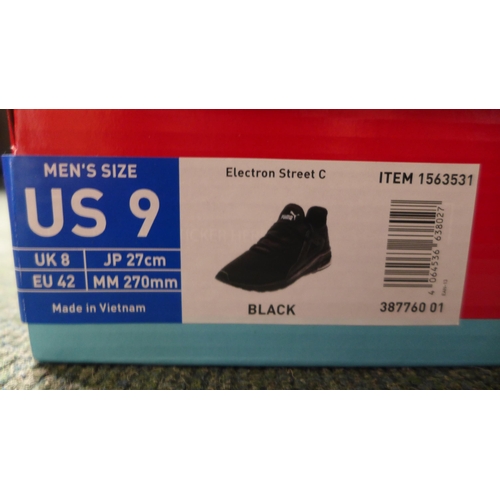 3003 - Men's black Electron Street C Puma trainers, UK 8 * this lot is subject to VAT