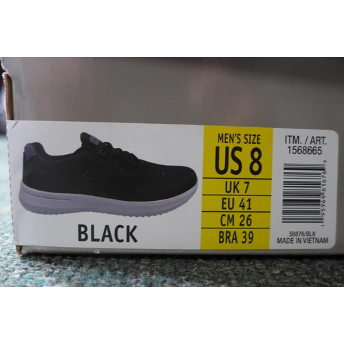 3005 - Men's black air cooled memory foam Skechers, UK 7 * this lot is subject to VAT