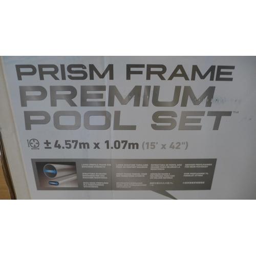 3039 - Intex 15Ft Round Pool with Prism Frame (270Z - 44), Original RRP £374.91 + vat   * This lot is subje... 