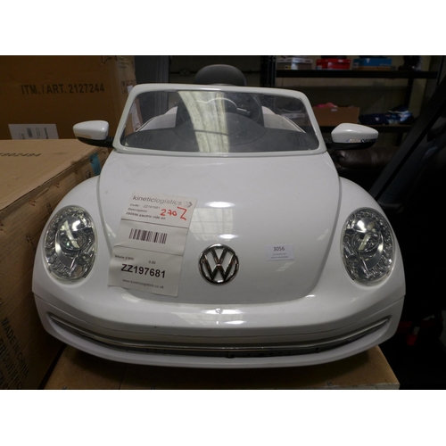 3056 - Rollplay White 6V Electric Ride On VW Beetle (270Z - 29), Original RRP £99.91 + vat   * This lot is ... 