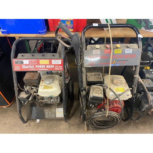 2090 - 2 Petrol jet washers * This lot is subject to VAT