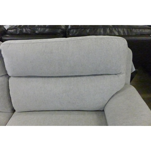 1375 - Grace Slvr Fab Lrg 2 Str Recliner Fabric          , Original RRP £941.66 + vat  (4133-10)  * This lo... 