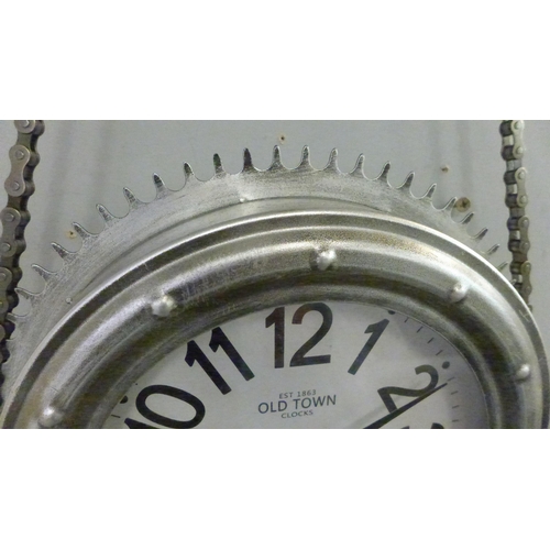 1397 - A cog and chain hanging wall clock (PHCL30510)   #