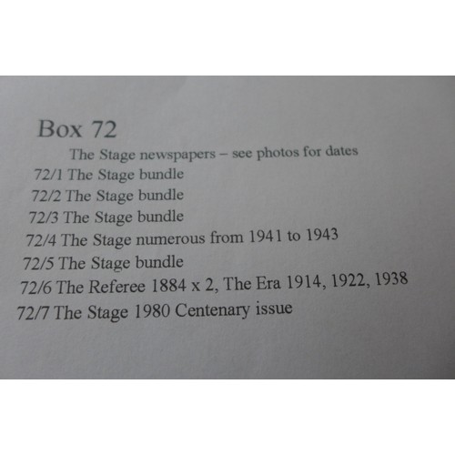 432 - A collection of early to mid 20th century 'The Stage' newspapers