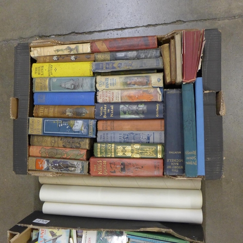 1026 - Two boxes of 20th Century hardback books and a box of Ladybird and other children's books **PLEASE N... 