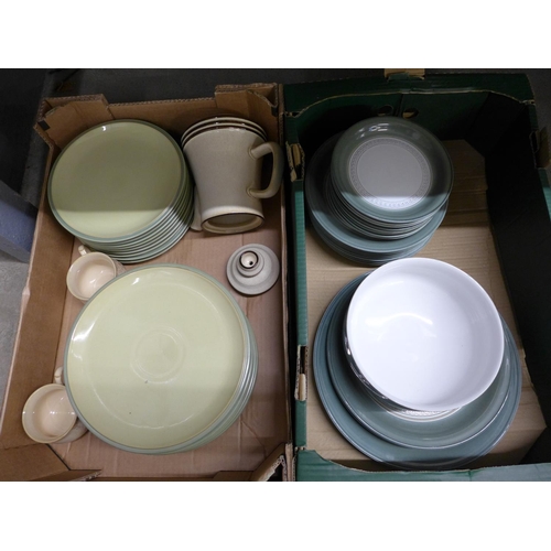 1041 - Two boxes of Denby dinnerwares, two patterns **PLEASE NOTE THIS LOT IS NOT ELIGIBLE FOR POSTING AND ... 