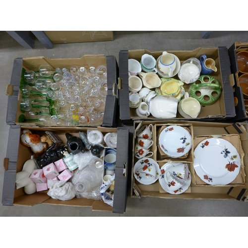 1046 - Nine boxes of mixed china, glassware and other decorative homewares **PLEASE NOTE THIS LOT IS NOT EL... 