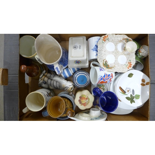 1046 - Nine boxes of mixed china, glassware and other decorative homewares **PLEASE NOTE THIS LOT IS NOT EL... 