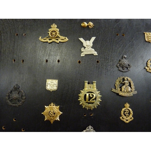 812 - Fifty-one Regimental cap badges and shoulder titles