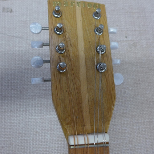 821 - A handmade lute, G tuned with hard case