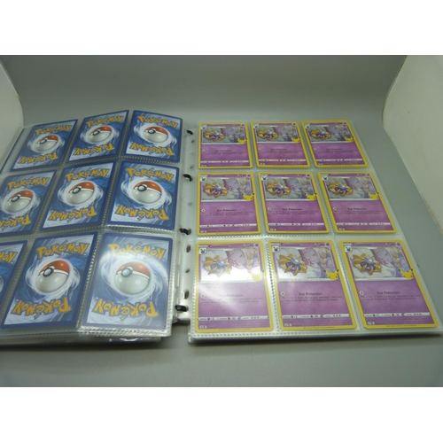 833 - A collection of 333 holographic celebration Pokemon cards