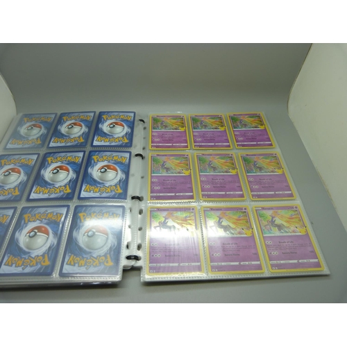 833 - A collection of 333 holographic celebration Pokemon cards