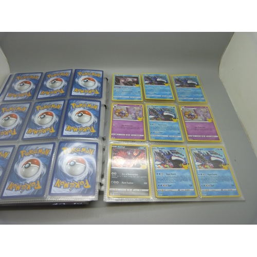 833 - A collection of 333 holographic celebration Pokemon cards