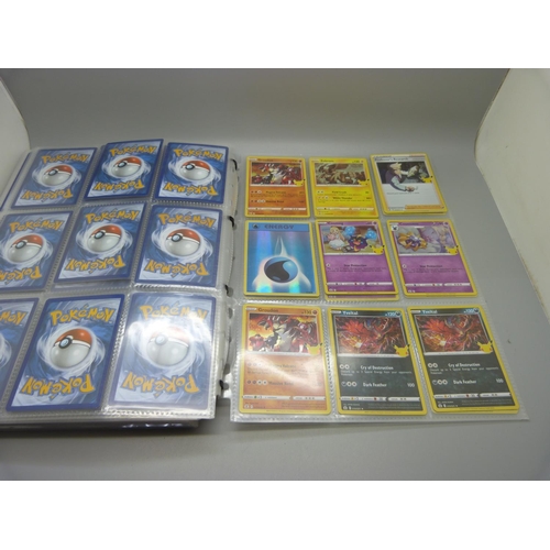 833 - A collection of 333 holographic celebration Pokemon cards