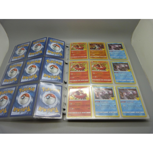 833 - A collection of 333 holographic celebration Pokemon cards