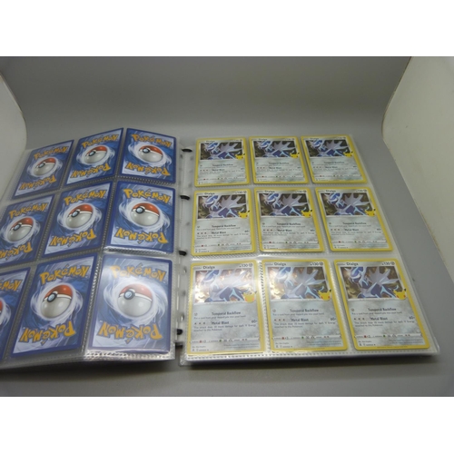 833 - A collection of 333 holographic celebration Pokemon cards