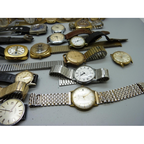 887 - A collection of wristwatches including Smiths Empire, two a/f