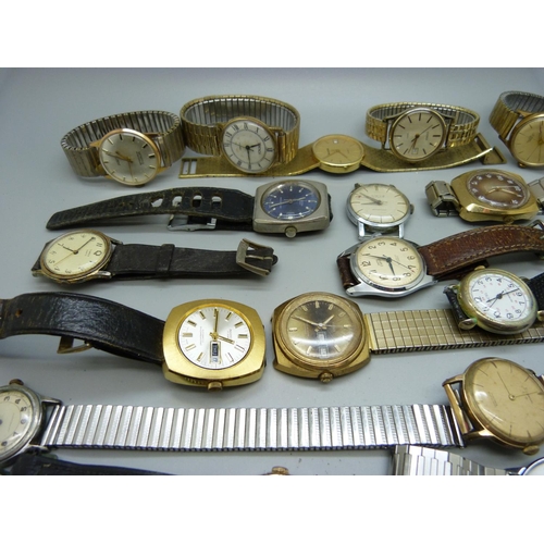 887 - A collection of wristwatches including Smiths Empire, two a/f