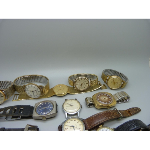 887 - A collection of wristwatches including Smiths Empire, two a/f