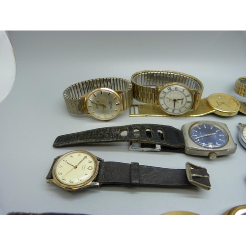 887 - A collection of wristwatches including Smiths Empire, two a/f