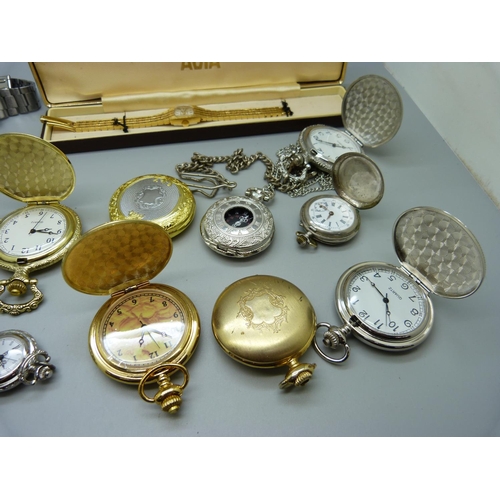 897 - Modern pocket watches and fashion wristwatches