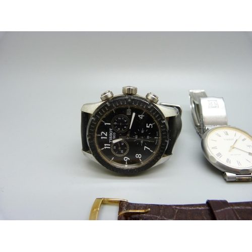 973 - Four wristwatches, two Tissot, Sekonda and Avia