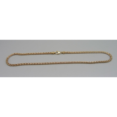 977 - A 9ct gold necklace, 23g, 41.5cm