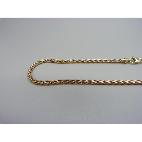 977 - A 9ct gold necklace, 23g, 41.5cm