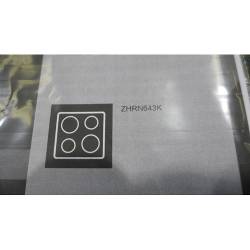 3003 - Zanussi Ceramic 4-Zone Hob - model no:- ZHRN643K, original RRP �182.5 inc. VAT (357-141) * This lot ... 