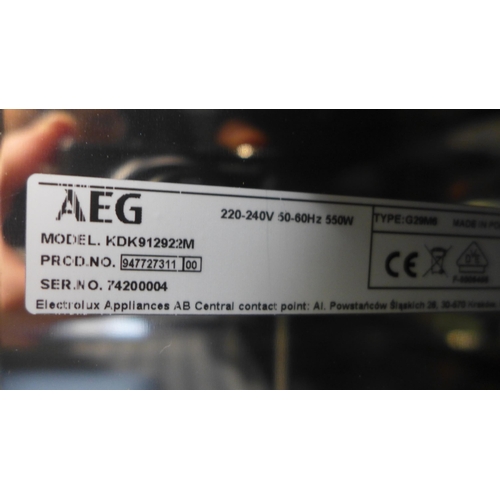 3004 - AEG  Stainless Steel Warming Drawer - model no:- KDK912922M, original RRP �474.17 inc. VAT (357-122)... 