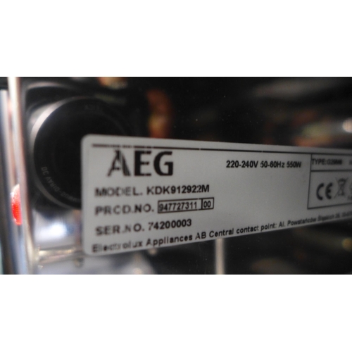 3005 - AEG  Stainless Steel Warming Drawer - model no:- KDK912922M, original RRP �474.17 inc. VAT (357-123)... 