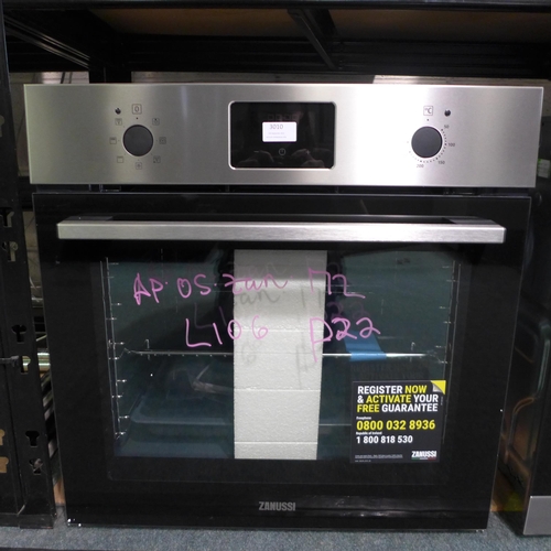 3010 - Zanussi  Single Multifunction Oven - model no:- ZOHNX3X1, original RRP �265.83 inc. VAT (357-106) * ... 