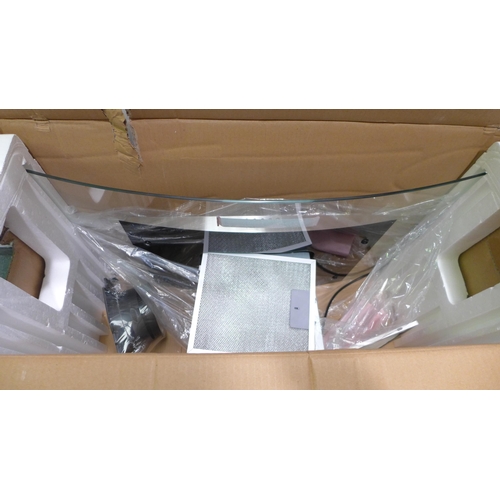 3037 - CDA 90cm Curved Glass Extractor - model no:- ECP92SS, original RRP �190.83 inc. VAT (357-139) * This... 