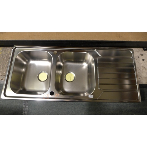 3063 - Andros 2 Bowl RVS Stainless Steel - model no.:- BL455009, original RRP �240.84 inc. VAT (357-41) * T... 