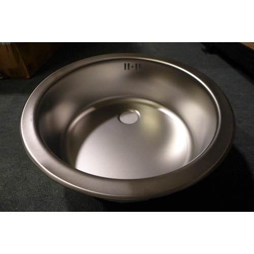 3068 - 450mm Installation Round Stainless Steel Sink - model no.:- 1008987, original RRP �25 inc. VAT(357-4... 