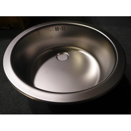 3069 - 450mm Installation Round Stainless Steel Sink - model no.:- 1008987, original RRP �25 inc. VAT (357-... 