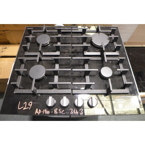 3076 - Bosch Gas on Glass 4-Burner Hob With Flameselect - model no:- PPP6A6B90, original RRP �365.84 inc. V... 