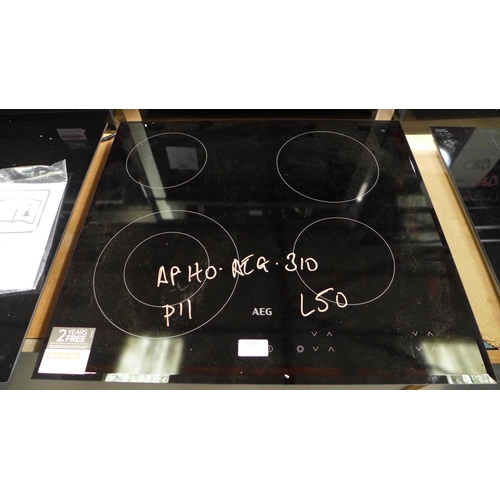 3114 - AEG Ceramic 4-Zone Ceramic Hob - model no:- HK624010FB, original RRP �254.17 inc. VAT (357-50) * Thi... 