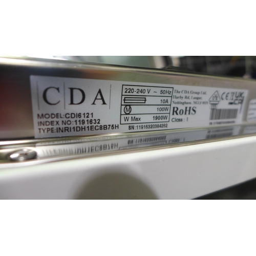 3130 - CDA Integrated Dishwasher - model no:- CDI6121, original RRP �331.67 inc. VAT (357-55) * This lot is... 