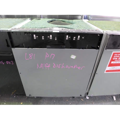 3132 - Neff Dishwasher Model: S513K60X1G, original RRP �350 inc. VAT (357-81) * This lot is subject to VAT