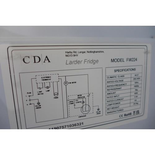 3140 - CDA Under Counter Fridge - model no:- FW224, original RRP �282.5 inc. VAT (357-140) * This lot is su... 