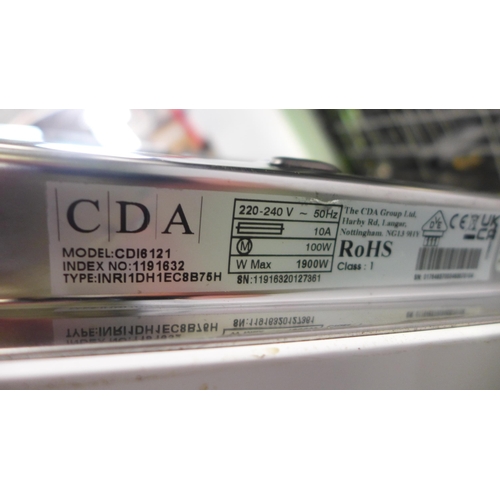 3141 - CDA Integrated Dishwasher - model no:- CDI6121, original RRP �331.67 inc. VAT (357-142) * This lot i... 