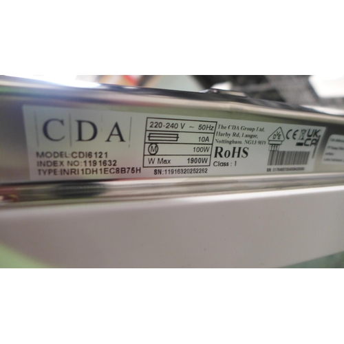 3142 - CDA Integrated Dishwasher - model no:- CDI6121, original RRP �331.67 inc. VAT (357-143) * This lot i... 