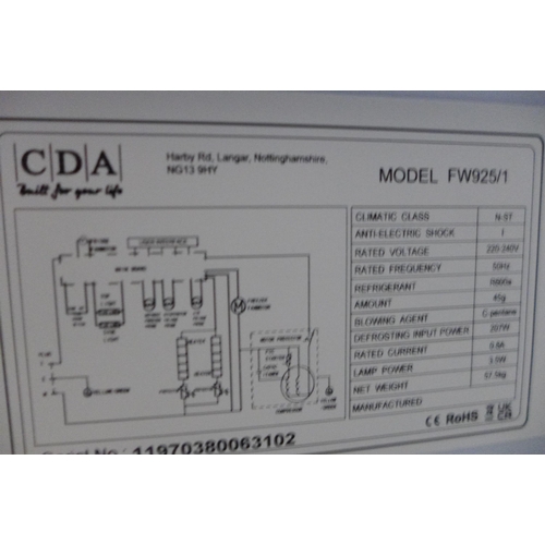 3161 - CDA Integrated Fridge Freezer (Frost Free) - model no:- FW925, original RRP �440.83 inc. VAT (357-31... 