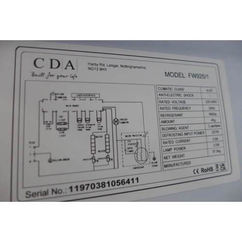 3163 - CDA Integrated Fridge Freezer (Frost Free) - model no:- FW925, original RRP �440.83 inc. VAT (357-25... 