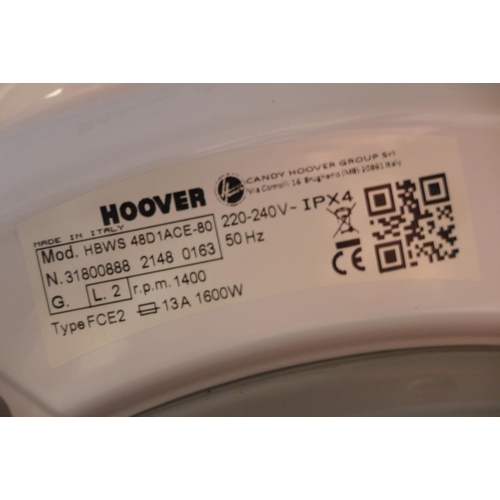 3174 - Hoover H-Wash 300 Lite Washing Machine (8kg) - model no:- HBWS48D1ACE (357-44) * This lot is subject... 