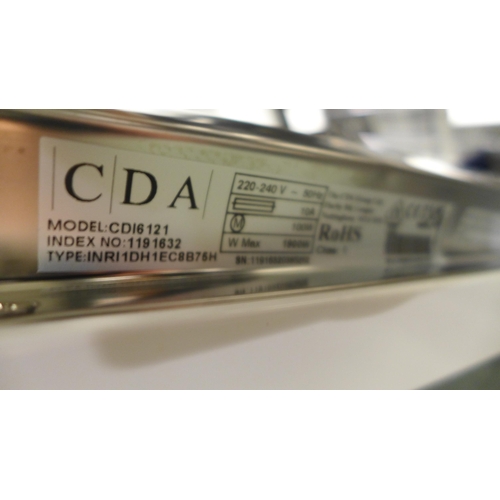 3185 - CDA Integrated Dishwasher - model no:- CDI6121, original RRP �331.67 inc. VAT (357-18) * This lot is... 